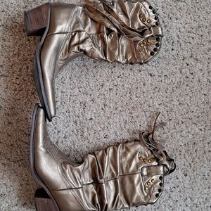 COPY - Gold cowboy boots